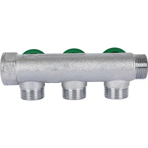 Коллектор регулирующий проходной 3 отвода ¾&quot;в/н x ¾&quot;ек Stout SMB-6850-343403