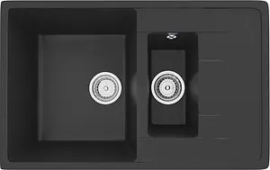 Мойка кухонная Ulgran U-205-344 ультра-черный Мойка кухонная Ulgran U-205-344 ультра-черный, 1