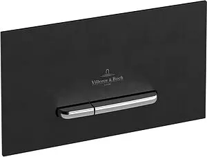 Клавиша смыва для унитаза Villeroy&Boch ViConnect 300S 922169AN черный матовый, 1