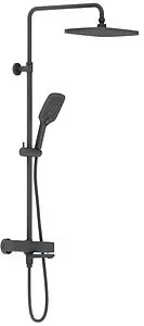 Душевая система с термостатом для ванны Damixa Gala чёрный матовый 953810300 Душевая система с термостатом для ванны Damixa Gala чёрный матовый 953810300, 1
