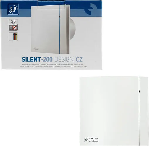 Вентилятор вытяжной Soler &amp; Palau SILENT-200 CZ MATT WHITE DESIGN 4C