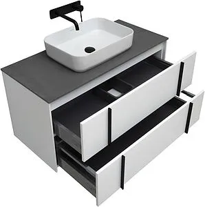 Тумба-умывальник подвесной Allen Brau Reality 120 белый 1.32008.WM+, 5