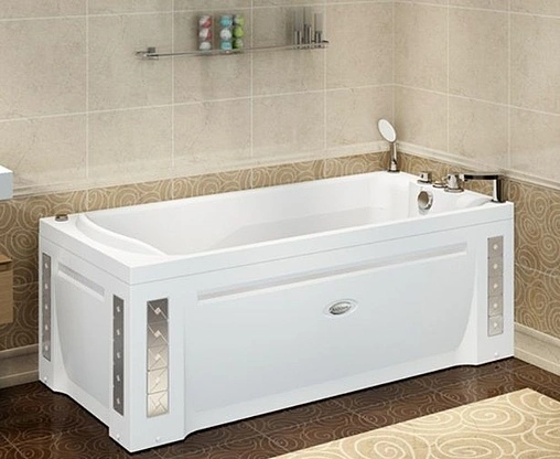 Панель для ванны боковая левая Radomir Ларедо 168х70 L с ложементами под декор белый 1-31-0-1-0-029