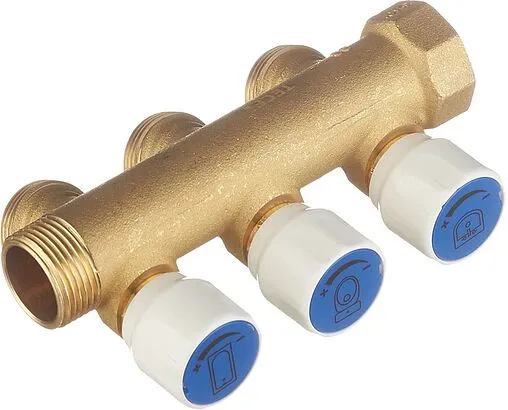 Коллектор регулирующий проходной 3 отвода ¾&quot;в/н x ¾&quot;ек TECE 8730007