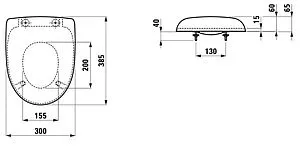 Крышка-сиденье для унитаза Laufen Florakids белый 8.9103.0.300.000.1, 2
