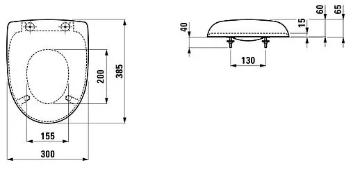 Крышка-сиденье для унитаза Laufen Florakids белый 8.9103.0.300.000.1