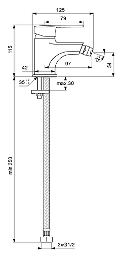 Смеситель для биде Vidima Logik хром BA277AA