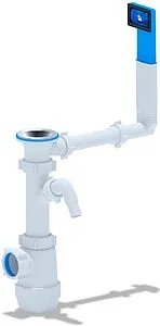 Сифон бутылочный для мойки с переливом Ани Пласт Грот A1040 Сифон бутылочный для мойки с переливом Ани Пласт Грот A1040, 1