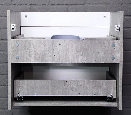 Тумба под умывальник подвесная Домино Loft 60 бетон DL5601T