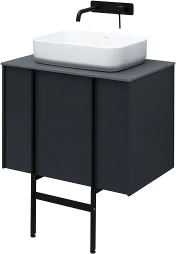 Тумба под умывальник подвесной Allen Brau Reality 70 антрацит 1.32004.AM