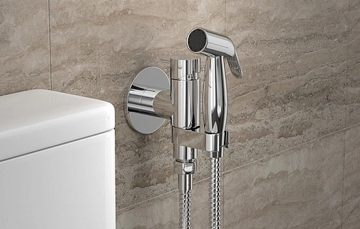 Гигиенический душ со смесителем Bravat Eler хром D9137CP-RUS