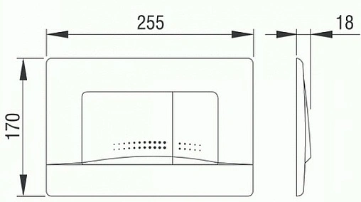 Клавиша смыва для унитаза Pestan Active 40006360 белый глянцевый