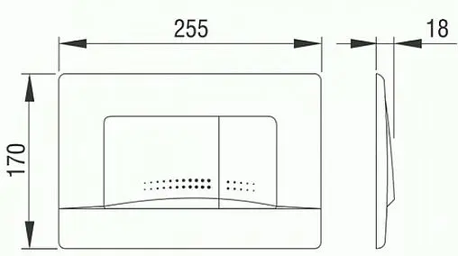 Клавиша смыва для унитаза Pestan Active 40006362 хром матовый