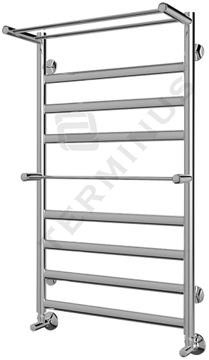 Полотенцесушитель водяной лесенка Terminus Хендрикс+ с полкой П9 500х896 полированная сталь 4620768886874
