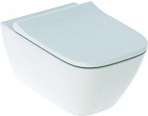 Унитаз подвесной безободковый Geberit Smyle Square Rimfree белый 500.683.01.1 Унитаз подвесной безободковый Geberit Smyle Square Rimfree белый 500.683.01.1, 1