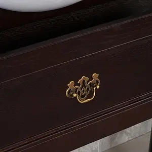 Тумба-умывальник напольная Roca America 105 дуб тёмный шоколад ZRU9302944+327205000, 5