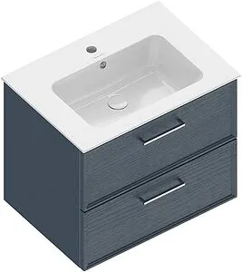 Тумба под умывальник подвесная Kerama Marazzi Piano Classic 65 ясень синий PIA.CL.65\BLU.M, 3