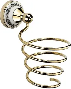 Держатель для фена Fixsen Bogema gold золото/белый FX-78519G, 1