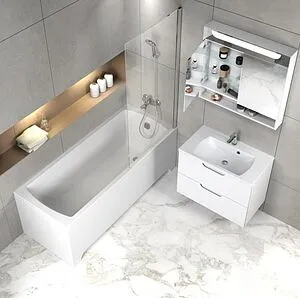 Тумба-умывальник подвесная Ravak Classic II 60 белый/серый X000001477+XJX01160003 Тумба-умывальник подвесная Ravak Classic II 60 белый/серый X000001477+XJX01160003, 3