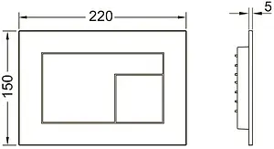 Клавиша смыва для унитаза TECEvelvet 9240733 Beige Arizona / Серовато-бежевый Клавиша смыва для унитаза TECEvelvet 9240733 Beige Arizona / Серовато-бежевый, 2