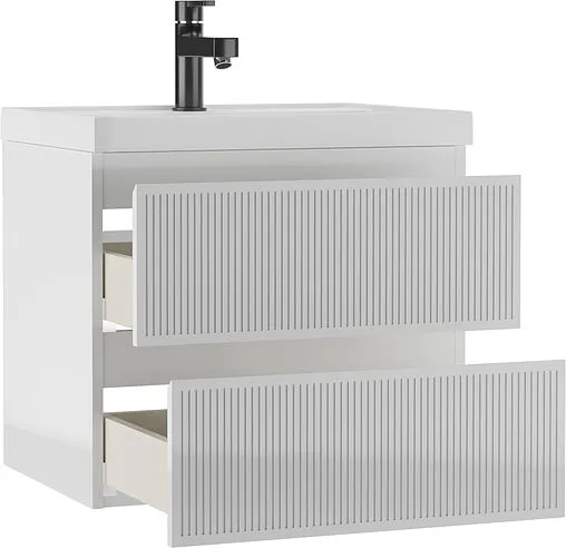 Тумба-умывальник подвесной Домино Tower 60 белый DT2504T+4670142930044