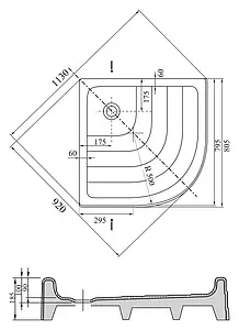 Поддон для душа Ravak Ronda-80 PU A204001120, 2