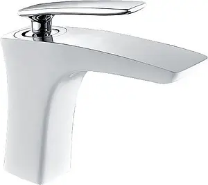 Смеситель для раковины Timo Helmi белый/хром 4061/00-16F Смеситель для раковины Timo Helmi белый/хром 4061/00-16F, 1