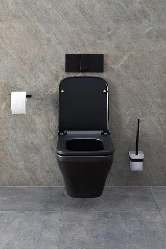 Унитаз подвесной безободковый Allen Brau Infinity черный матовый 4.21011.31