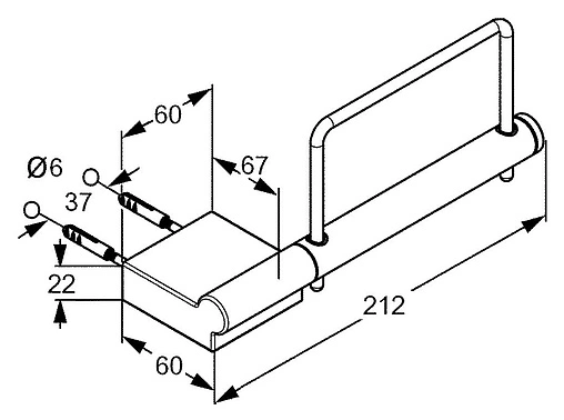 Держатель туалетной бумаги Kludi A-XES хром 4897105