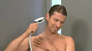 Лейка ручного душа Hansgrohe Crometta 100 Mono EcoSmart хром/белый 26333400 Лейка ручного душа Hansgrohe Crometta 100 Mono EcoSmart хром/белый 26333400, 4