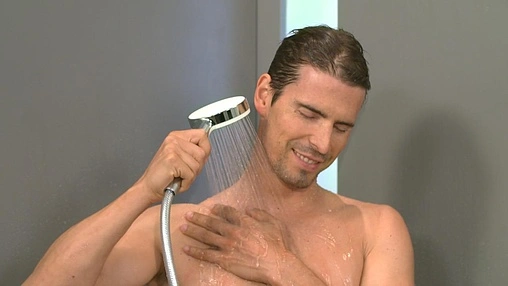 Лейка ручного душа Hansgrohe Crometta 100 Mono EcoSmart хром/белый 26333400