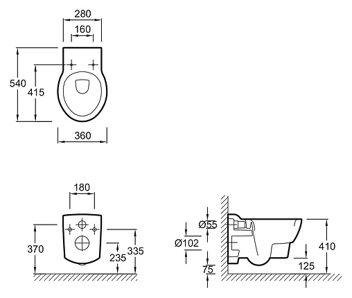 Унитаз подвесной Jacob Delafon Ove белый E1585-00
