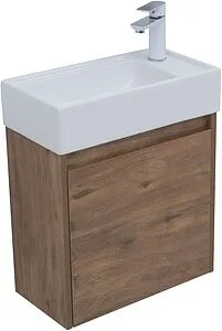 Тумба-умывальник подвесная Aquanet Nova Lite 50 дуб рустикальный 00298855+7045-KL Тумба-умывальник подвесная Aquanet Nova Lite 50 дуб рустикальный 00298855+7045-KL, 5