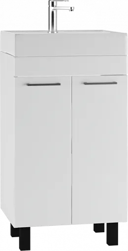 Тумба-умывальник напольная Айсберг Контраст 50 белый DA2708T+4607152361544