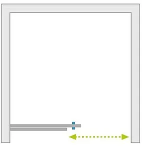 Дверь в нишу 1100мм прозрачное стекло Radaway Idea Black DWJ 110 L 387015-54-01L, 2