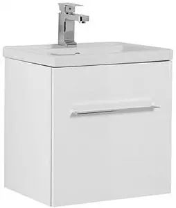 Тумба-умывальник подвесная Aquanet Порто 50 белый 00195729+00183658 Тумба-умывальник подвесная Aquanet Порто 50 белый 00195729+00183658, 1