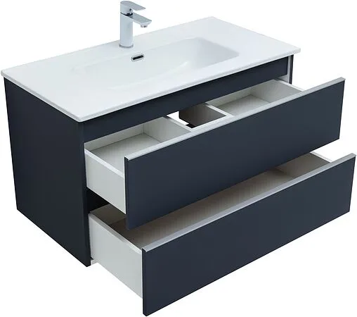 Тумба под умывальник подвесная Aquanet Вега 90 маренго 00329592