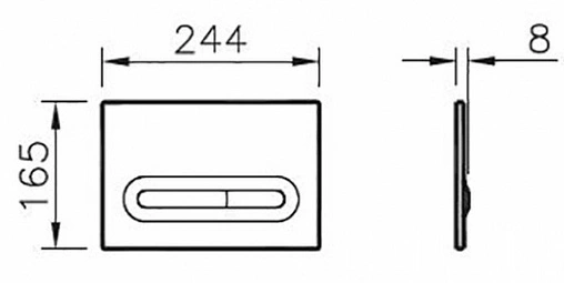 Комплект 5 в 1 VitrA Metropole Rim-Ex 9820B003-7201 с кнопкой Loop 740-0780 хром глянцевый