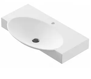 Тумба-умывальник напольная Comforty Лион 76 белый/сосна лоредо, 3