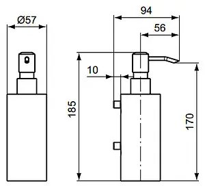 Дозатор для жидкого мыла Ideal Standard Connect хром A9154AA, 4