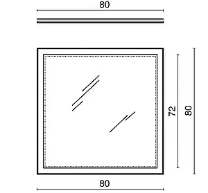 Зеркало с подсветкой Kerama Marazzi Buongiorno 80 белый MI.80 Зеркало с подсветкой Kerama Marazzi Buongiorno 80 белый MI.80, 2