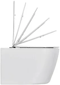 Унитаз подвесной безободковый Hansmann keramik Round Tornado белый УНИ0010, 4