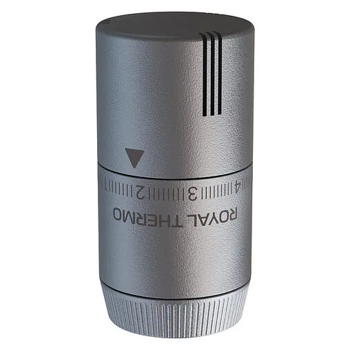 Головка термостатическая M30х1,5 Royal Thermo Design серебристый RATHDN13015SS Головка термостатическая M30х1,5 Royal Thermo Design серебристый RATHDN13015SS