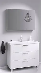 Тумба-умывальник напольная Aqwella Manchester 100 белый MAN01103+4640021065204 Тумба-умывальник напольная Aqwella Manchester 100 белый MAN01103+4640021065204, 3