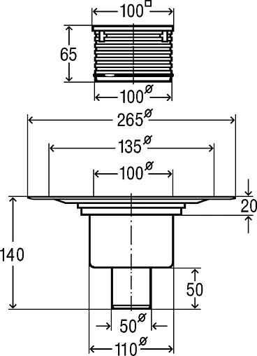 Трап вертикальный Set Viega Advantix 4926 100x100мм 556914 Трап вертикальный Set Viega Advantix 4926 100x100мм 556914