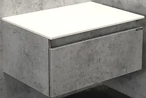 Тумба подвесная Comforty Осло 60 бетон светлый 00-00000838CF, 1