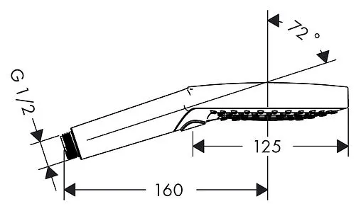 Лейка ручного душа Hansgrohe Raindance Select S 120 3jet хром/белый 26530400