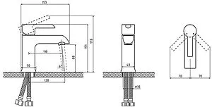 Смеситель для раковины Osgard Ionic White белый матовый 92013 Смеситель для раковины Osgard Ionic White белый матовый 92013, 2