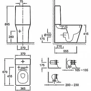 Чаша унитаза Jacob Delafon Reve белый 5033K-00 Чаша унитаза Jacob Delafon Reve белый 5033K-00, 2