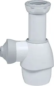 Сифон бутылочный для раковины Wirquin белый 31180002 Сифон бутылочный для раковины Wirquin белый 31180002, 1